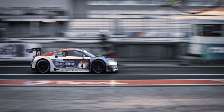 24hNBR 2019 Winner - Phoenix AUDI R8 LMS #4 - Pierre Kaffer, Frank Stippler, Dries Vanthoor, Frederic Vervisch | © ADVIGA