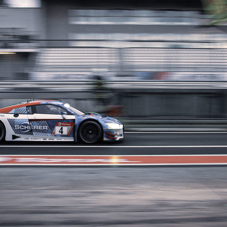 24hNBR 2019 Winner - Phoenix AUDI R8 LMS #4 - Pierre Kaffer, Frank Stippler, Dries Vanthoor, Frederic Vervisch | © ADVIGA