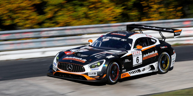 VLN9 Winner - AutoArenA Black-Falcon AMG #6 - Patrick Assenheimer & Maro Engel | © VLN