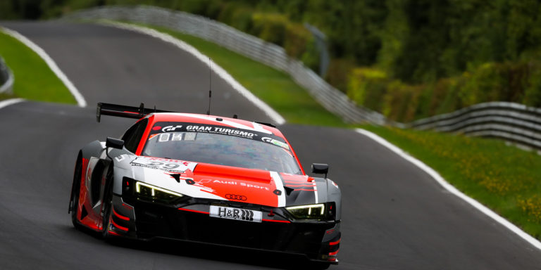 NLS5 Winner Land Motorsport R8 #29 - Chris Mies, Kelvin vd Linde, Mattia Drudi | © GruppeC