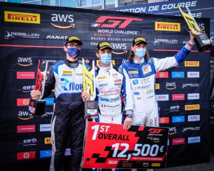 GTworldChEu Magny-Cours overall Winner R2 - Sainteloc R8 #26 - Simon Gachet & Steven Palette | © SRO