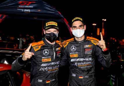GTworldChEu Magny-Cours overall Winner R1 - HRT AMG #4 - Maro Engel & Luca Stolz | © SRO