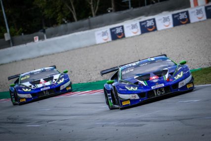 GTworldCh Sprint Cup Finale Race 1 Winner - E mil Frey Lamborghini #163 - Giacomo Altoe, Albert Costa | © SRO
