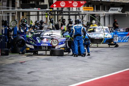GTworldCh Sprint Cup Finale Race 1 Winner - E mil Frey Lamborghini #163 - Giacomo Altoe, Albert Costa | © SRO