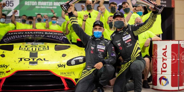 WEC Champions GTE - Nicki Thiim & Marco Sorensen AMR #95 | © AMR