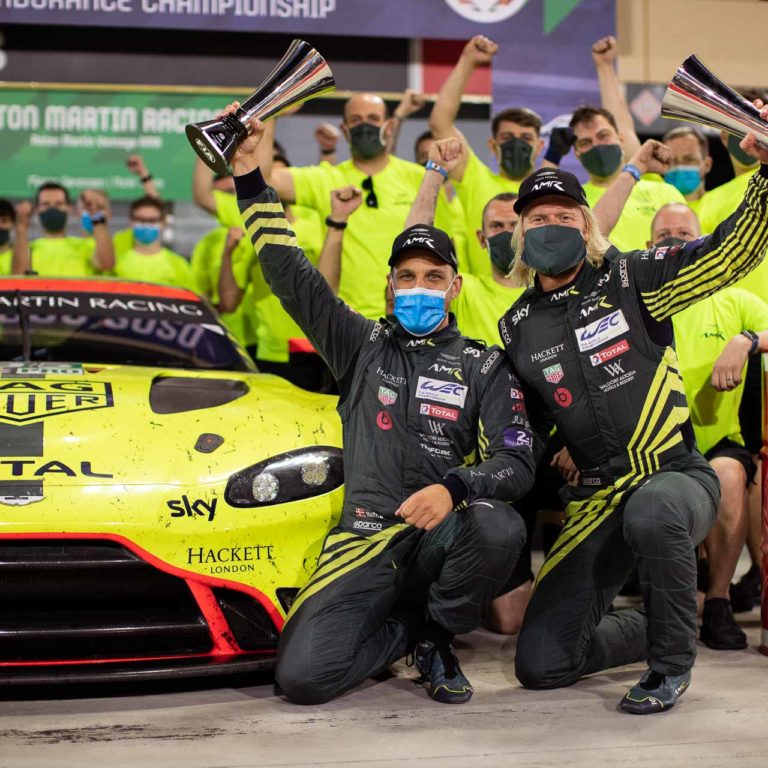 WEC Champions GTE - Nicki Thiim & Marco Sorensen AMR #95 | © AMR