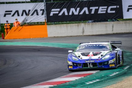 Magny-Cours Winner SC Race I - Emil-Frey Huracan #14 - Arthur Rougier, Alex Fontana | © SRO