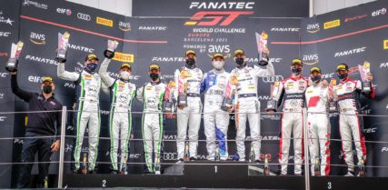 Barcelona 2021 Overall Race Podium | © SRO